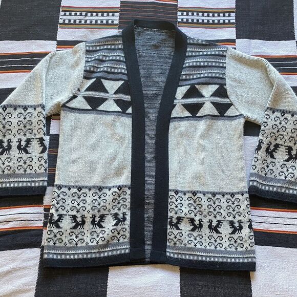 Vintage Billie Jo Winter Open Cardigan Sweater. S/M. USA. Early 80’s. Kimono. - Picture 9 of 13